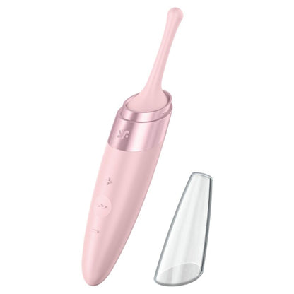 Satisfyer Vibrator - Twirling Delight Clitoris Vibrator With Oscillating Tip, 40 Vibration Patterns, Waterproof, Pink