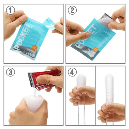 Tenga Wave Line Pocket Stroker - Single Use Elastic Portable Masturbator