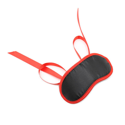 Ohmama Masks - Black Fetish With Red Edges, Perfect For Fetish Play, One Size