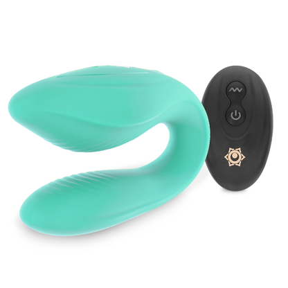 Rithual Kama Aqua Remote Control Couples Massager Couple Vibrator Hypoallergenic Silicone Waterproof Rechargeable 2 Powerful Motors