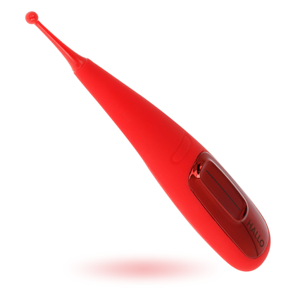 Hallo - Focus Red Vibrator with 10 Vibration Modes and Fast Recharge