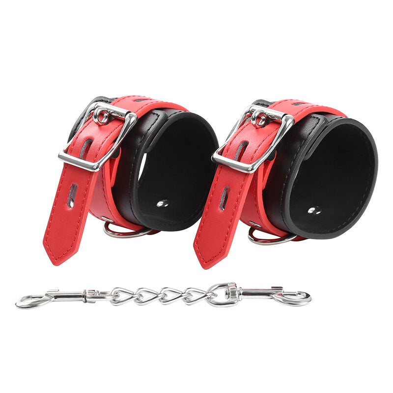 Ohmama Fetish - Adjustable Locking Buckle Wrist Restraints, Composition 85% PVC 15% Iron