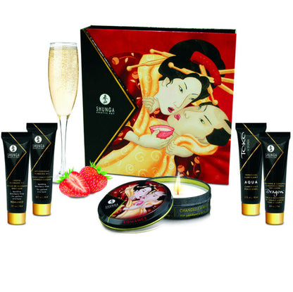 Shunga Kits-Vin Spumant De Căpșuni Geisha'S Secrets