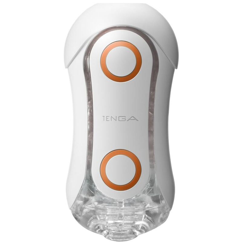 Tenga - FLIP ORB STRONG Powerful Masturbator White and Orange Crash