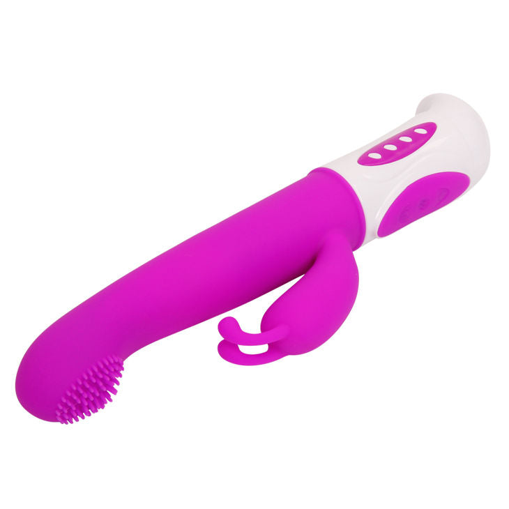 Pretty Love Smart - Hugh Massager with Rabbit Clit Stimulator, G-Spot Rotation, 12 Vibration Modes, 4 Rotation Modes, 2 Motors, Purple