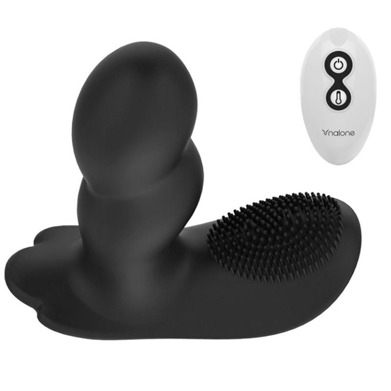 Nalone Loli - Intimate Massager with Remote Control, 7 Vibration Modes, 5 Impulse Modes, Silicone and ABS, Black