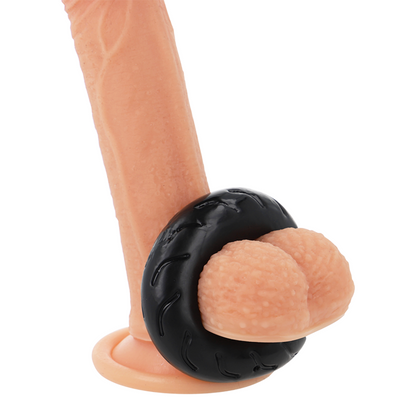 Powering - Super Flexible and Resistant Penis Ring 5 cm Pr08 Black - Increases Sexual Pleasure