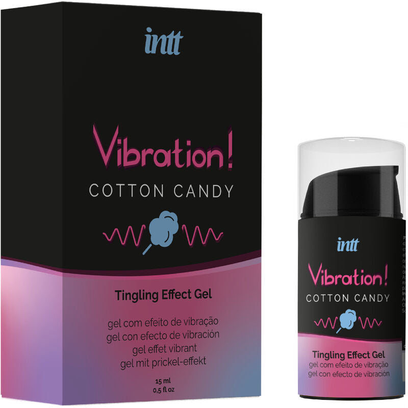 Intt Unisex Arousal Gel- Gel Unisex Cu Efect Vibrator Vată De Zahăr 15 Ml