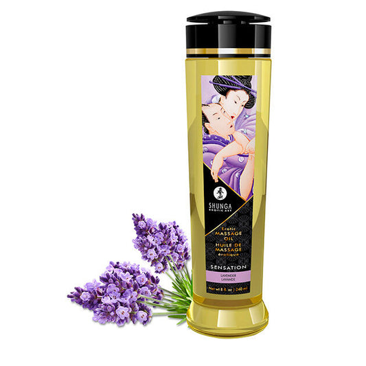 Shunga Oils - Erotic Massage Oil with Lavender, 240 ml