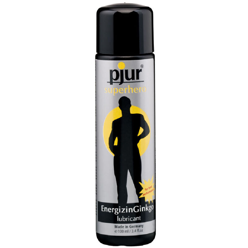 Pjur - Superhero Energizing Ginkgo Lubricant 100 ml - Premium Lubricant with Ginkgo for Performance and Revitalization