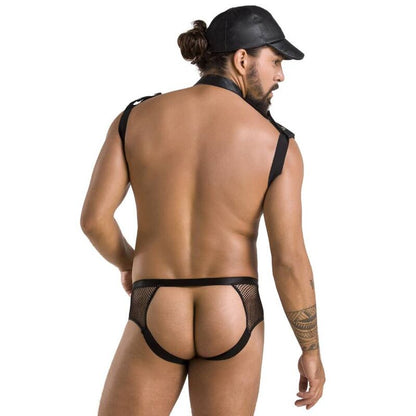 Passion Men - Set John Black S/M, Material: 60% Polyurethane, 40% Polyester