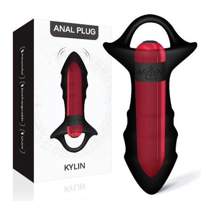 Armony Anal- Kylin Vibrator Cu Deget Și Plug Anal Cu Telecomandă Negru