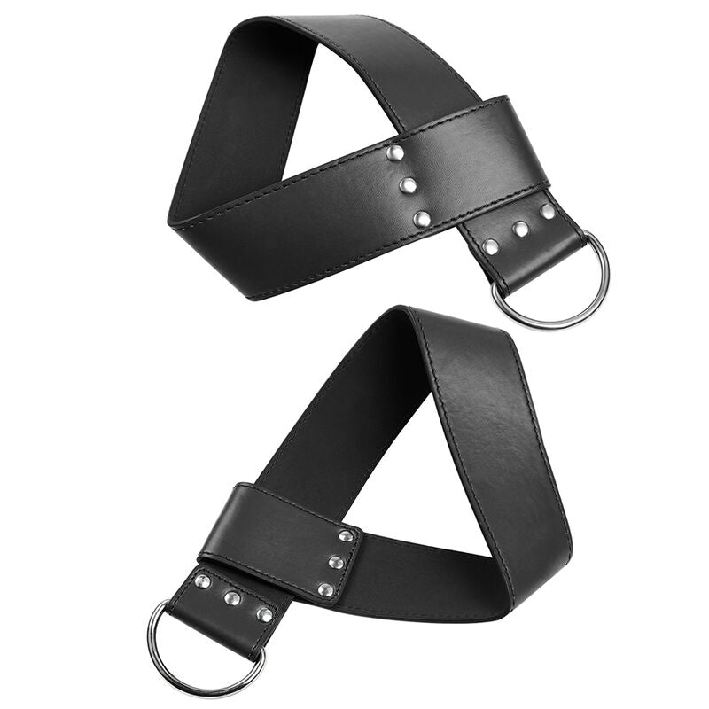 Ohmama Fetish Wrist or Ankle Suspender Cuffs - Wrist and Ankle Suspender Shackles, Composition: PVC and Metal (95% PVC, 5% Iron), Body Safe Material