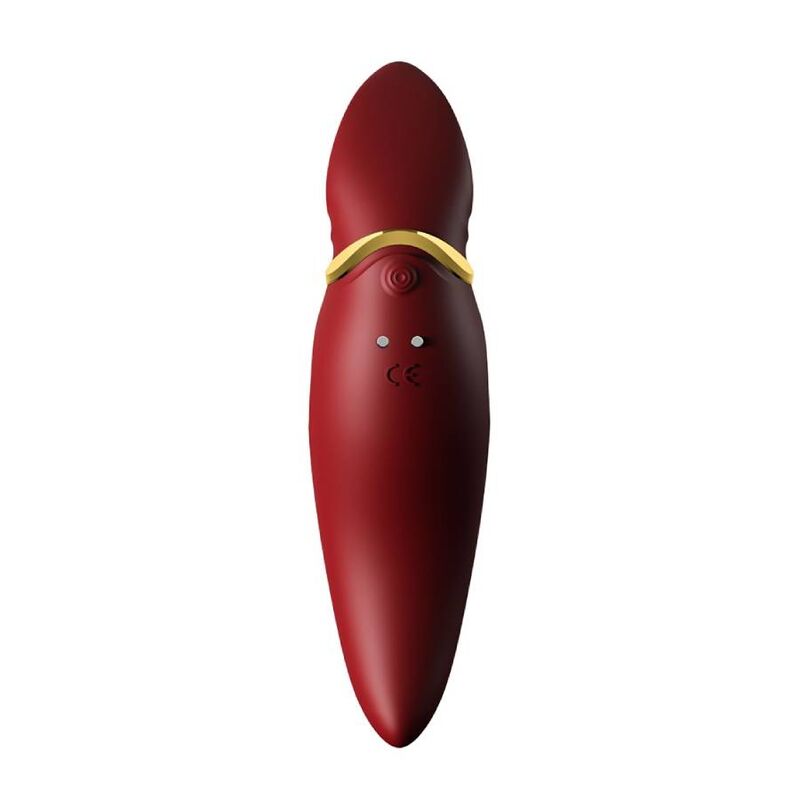 Zalo - HERO Pulse Wave Massager Red, Rechargeable Clitoris Vibrator, Dimensions: 14.6 x 5.4 x 3.9 cm