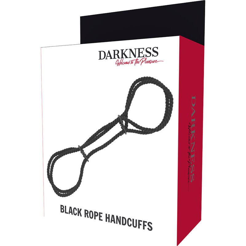 Darkness Bondage - 100% Cotton Rope Handcuffs or Ankle Cuffs, Soft and Safe BDSM Accessory, Size: 160 x 2.5 cm