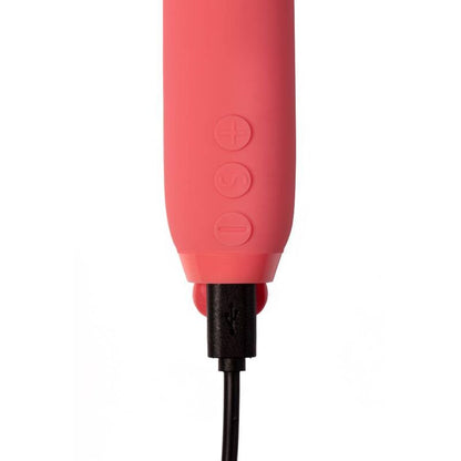 Je Joue - Vita Bullet Pink Watermelon, Compact Vibrator with 5 Speeds and 7 Models, Water Resistant, USB Rechargeable, Dimensions: 123mm x 26mm x 29.5mm