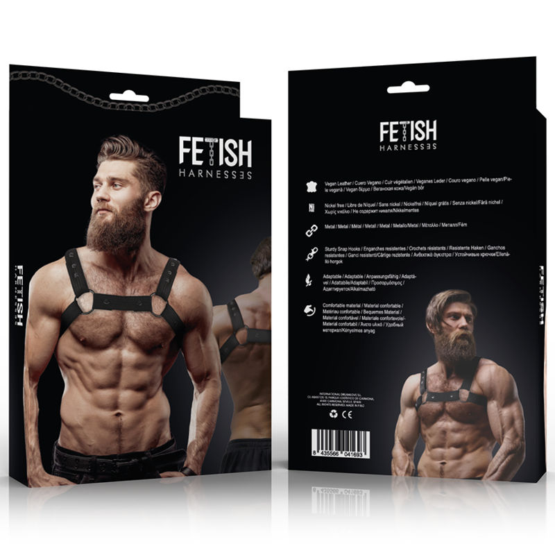 Fetish Fetish Attitude - Men's Adjustable Neoprene Sports Harness, One Size