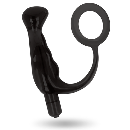 Addicted Toys Prost Tico Vibrator Black 10 Cm - Rechargeable Anal Vibrator, Medical Silicone, Submersible IPX6