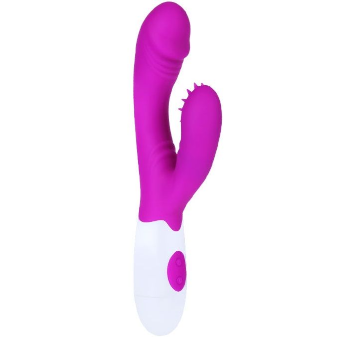 Pretty Love Flirtation - Andre Vibrator with 7 Vibration Modes, Silicone, Water Resistant, Purple