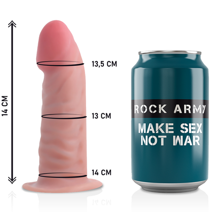 Rock Army- Harnașament + Dildo Realist Tigru Cu Dublă Densitate 14Cm