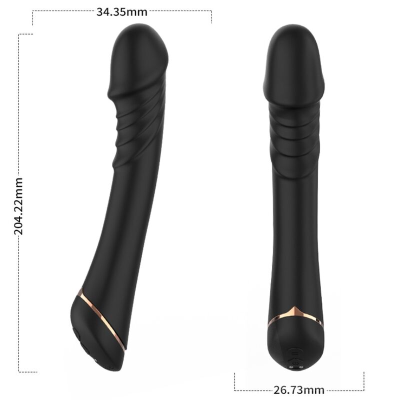 Armony Vibrators- Dildo Vibrator Silicon Negru