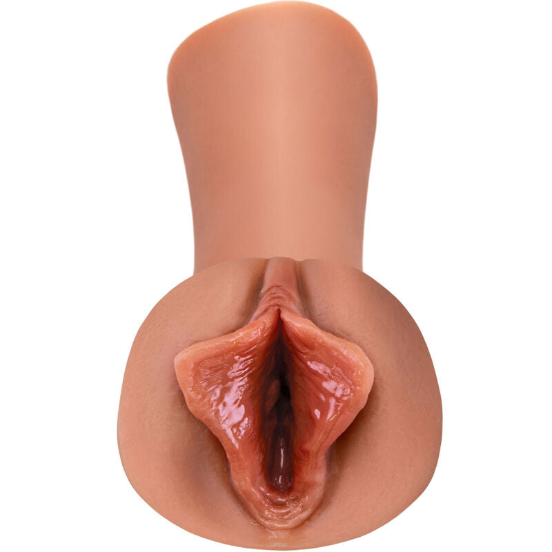 Fetish Fantasy Extreme - Self-lubricating Stroker with Lush Lips, Silicone Caramel, 17 x 7 x 7.5 cm