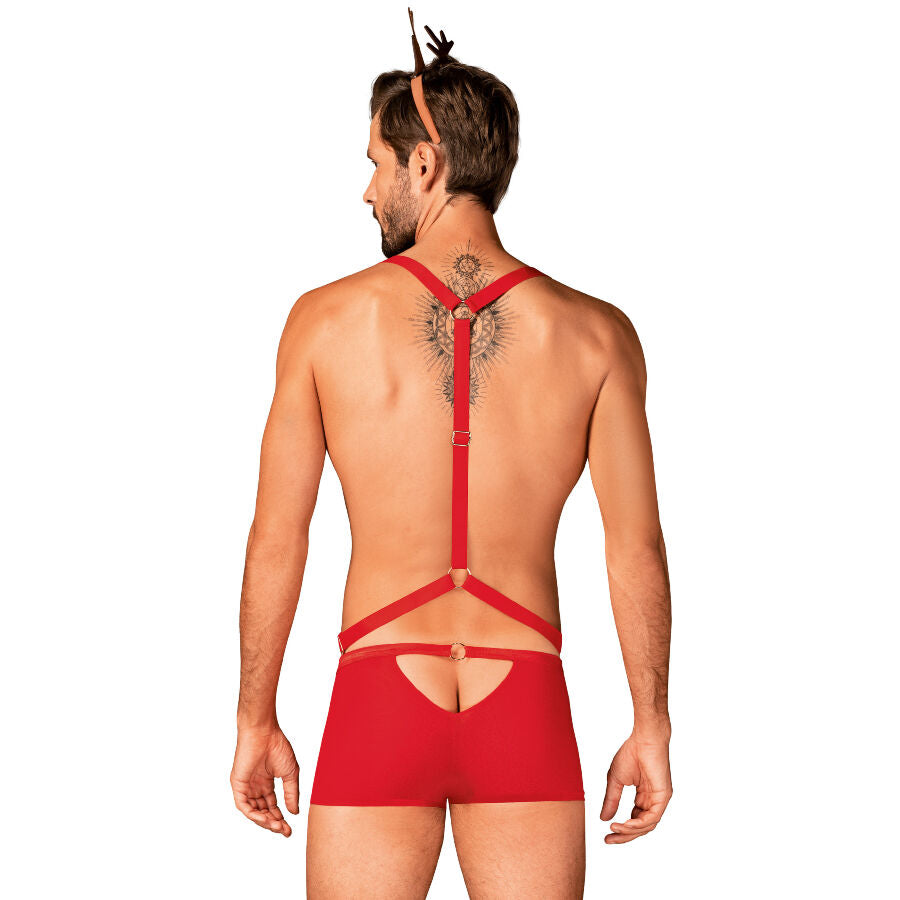 Obsessive Xmas - Mr. Reindy Set Harness, Panties and Reindeer Ears, L/XL