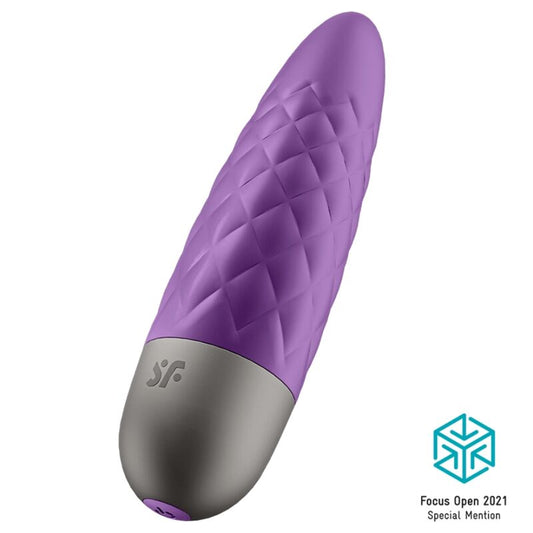 Satisfyer Ultra Power Bullet 5 Vibrator with Intense Vibrations, Body-Friendly Silicone, Purple