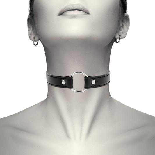 Coquette Accessories - Vegan Leather Necklace Accessory For Women, Adjustable, Dimensions: Length 38cm x Height 2.2cm