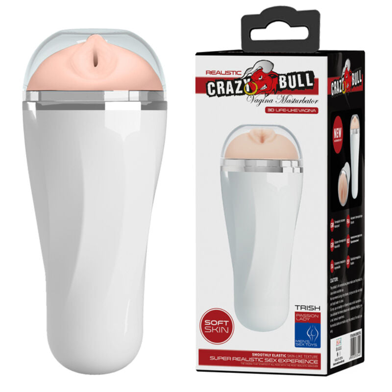 Crazy Bull - Crazy Like Life Trish 3D Vaginal Masturbator With Realistic Texture, Reusable