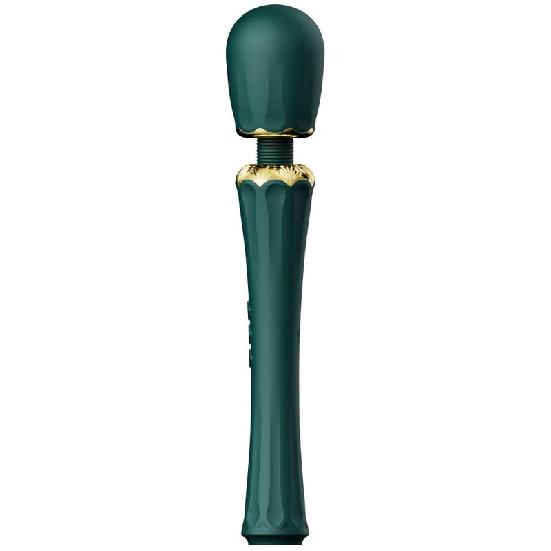 Zalo - Kyro Wand Green, Wand Massager, Direct Power 2.0 Technology, 2 Multifunctional Accessories, Water Resistant, Superior Quality Silicone, Vibrator With 5 Vibration Modes and 6 Speeds