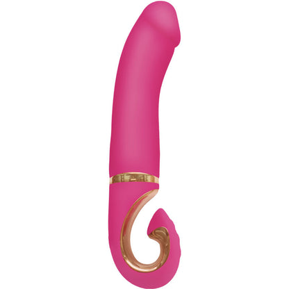 G-Vibe - Gjay Mini Silicone Vibrator, G Spot Stimulator, Bioskin, Wildberry, 19cm, 3.5cm, 6 Vibration Modes, Waterproof