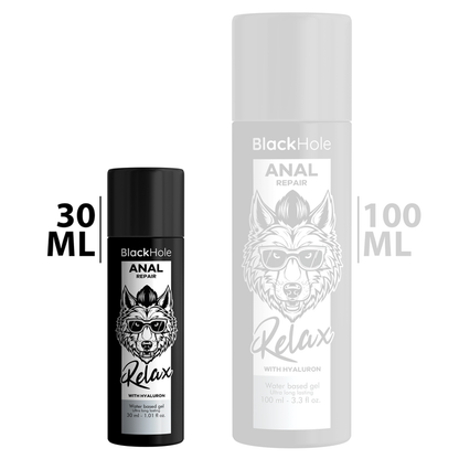 Black Hole-  Gel Anal Pe Bază De Apă Relaxare Cu Hialuron 30 Ml