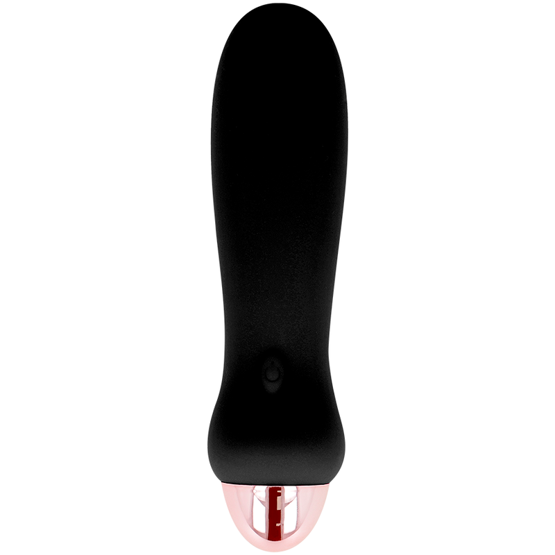 Dolce Vita - Five Black Rechargeable Vibrator with 7 Speeds, Soft Silicone, 12.4 cm Length