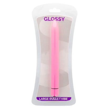 Glossy - Slim Deep Rose Vibrator, RPM: 17,500, 1 Speed, Water Resistant, Dimensions: 165 x 18 mm