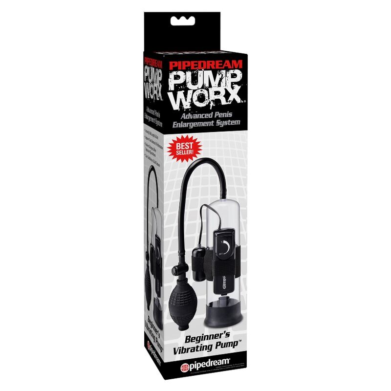 Pump Worx - Suction Pump With Vibrating Suction Cup For Beginners, PVC Material, Inner Diameter 4cm, Outer Diameter 5cm