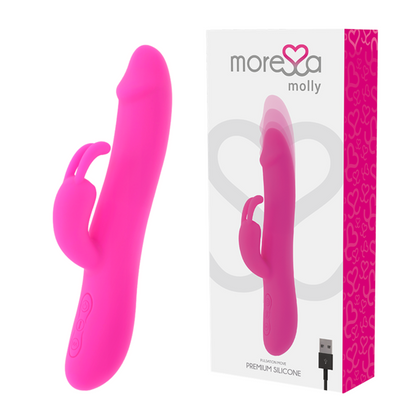 Moressa Molly - Luxury Suction Clitoris Vibrator, Premium Silicone, Rechargeable, 7 Vibration Modes, 7 Pulsation Modes, Clitoris Stimulation and Pulsation