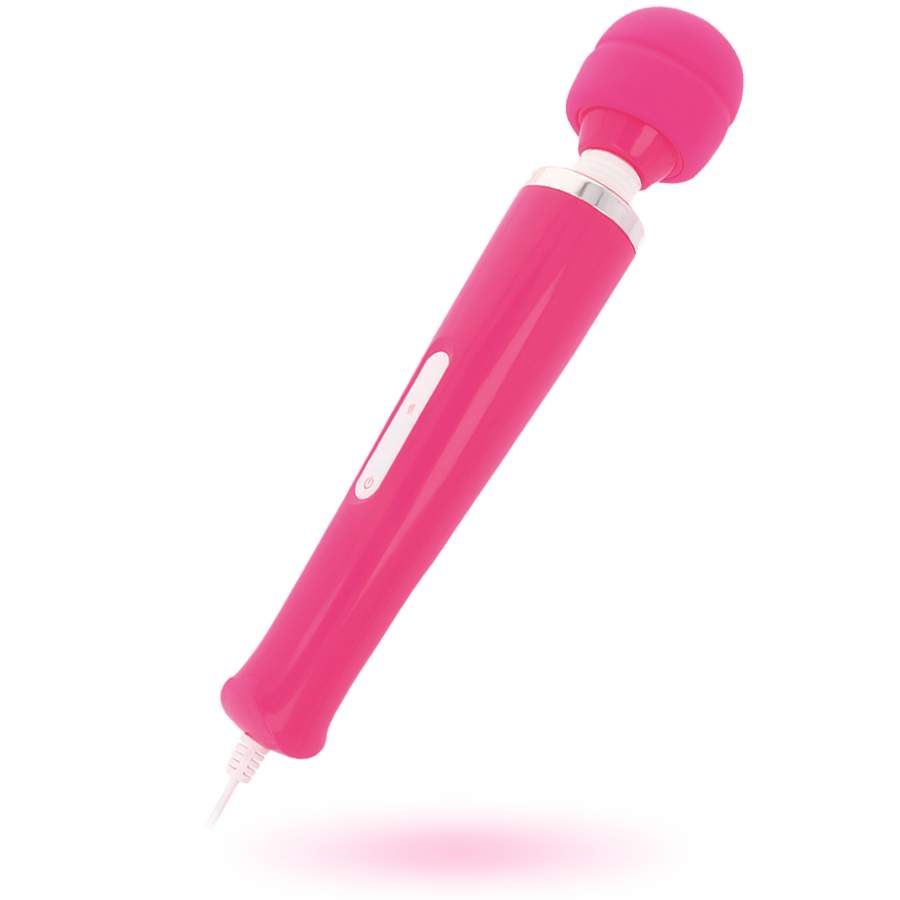 Intense Couples Toys - Powerful Keanu Vibrating Massage Wand, 8 Modes, Pink