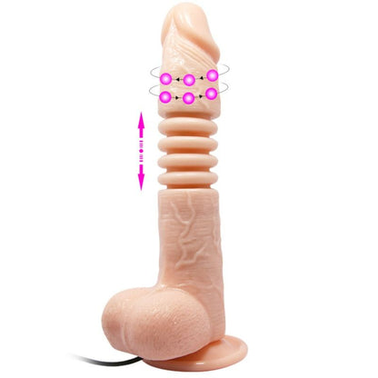 Baile Vibrators - Thunder Multifunctional Vibrator with Rotation and Suction Cup Functions