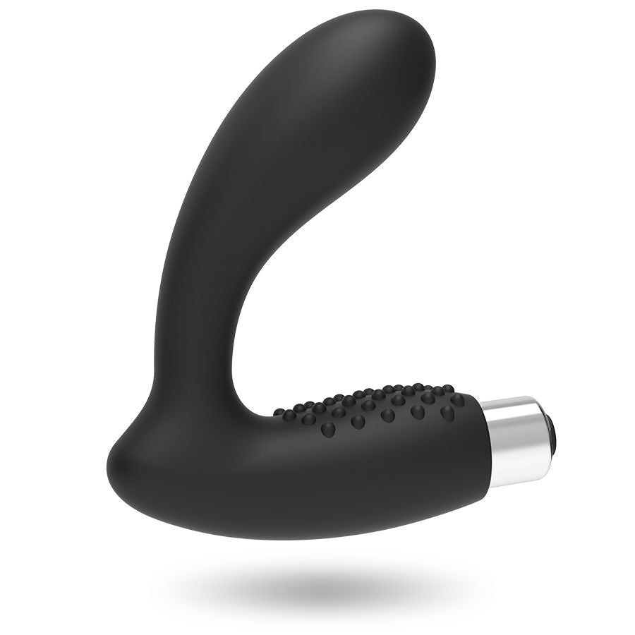 Addicted Toys Rechargeable Prostate Vibrator Model 5 - Black, 10 Vibration Modes, 100% Medical Silicone, Waterproof