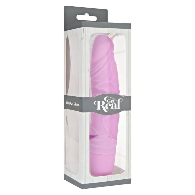 Get Real - Pink Original Classic Vibrator, 20.1 cm, Silicone, 7 Speed ​​Modes, Water Resistant