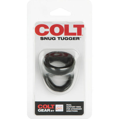 California Exotics - Colt Snug Tugger Penis and Testicle Ring in Black from Soft TPR