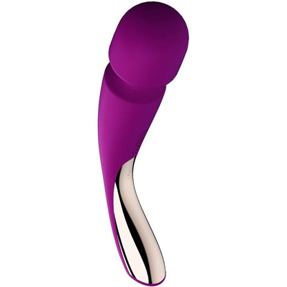 Lelo - Smart Wand Massager 2 Medium Sizes Deep Rose, Waterproof, With 10 Massage Patterns