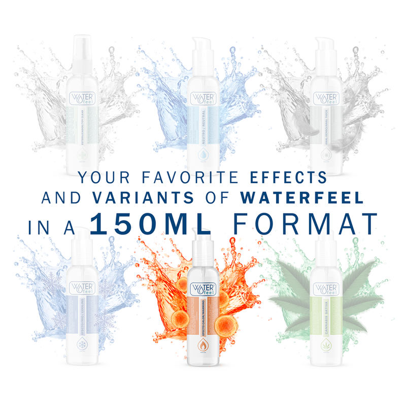 Waterfeel - Lubricant 2-in-1 Thermal Effect 150 ml, Ideal for Massages and Intercourse, Compatible with Latex Condoms