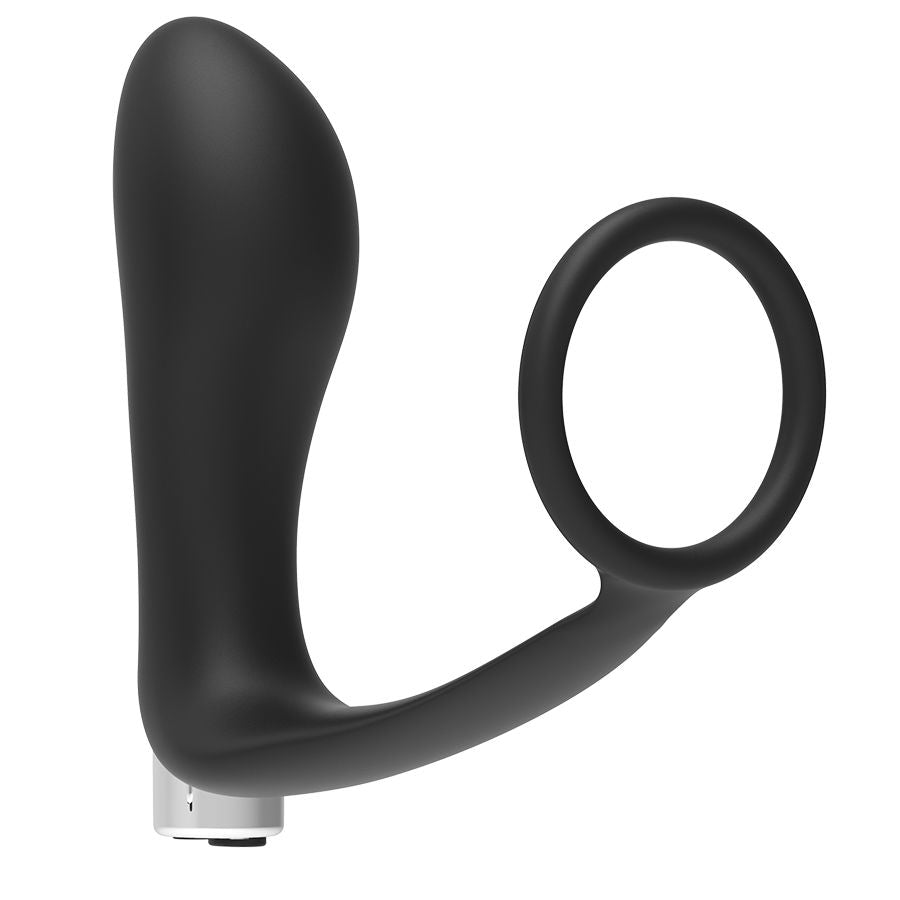 Addicted Toys Rechargeable Prostate Vibrator Model 1 - Black, 10 Vibration Modes, 100% Medical Silicone