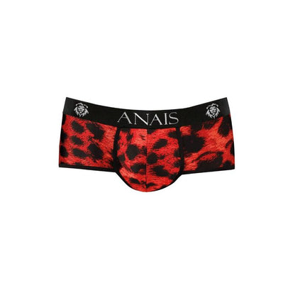 Anais Men - Red Savage Briefs M, Soft Microfiber Animal Print