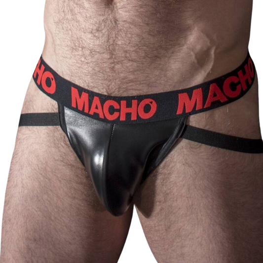 Macho Underwear-Bărbat Mx25Rc Jock Piele Roșie M