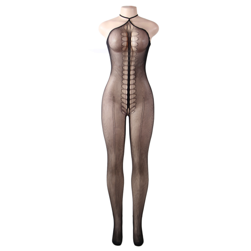 Queen Lingerie - Halter Body-Stocking Queen of Body SL - Elegance and Sensuality with Royal Style