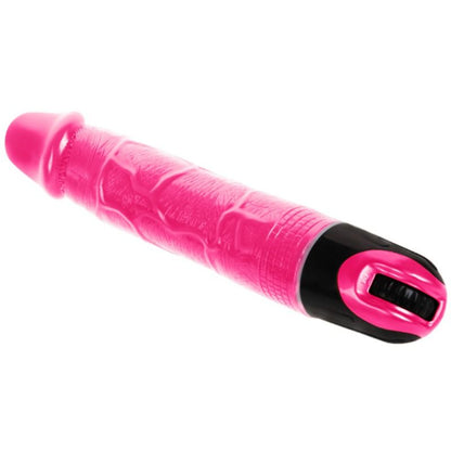 Baile Vibrators - Pink Glitter Dildo, Powerful Multispeed Vibrations, Material: TPR, Batteries: 2AA, Measurements: See Picture, Recommended with Lubricant