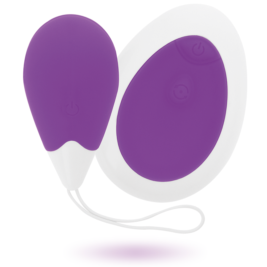 Intense Couples Toys - Remote Control Deep Purple Egg Vibrator, High Quality Soft Silicone, USB Rechargeable